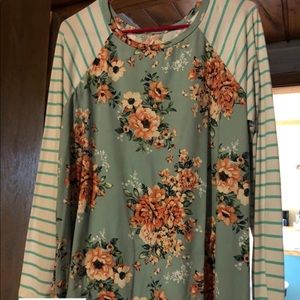 Long Sleeve Floral Top